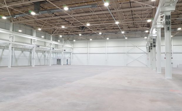 build indoor soccer center from a warehouse